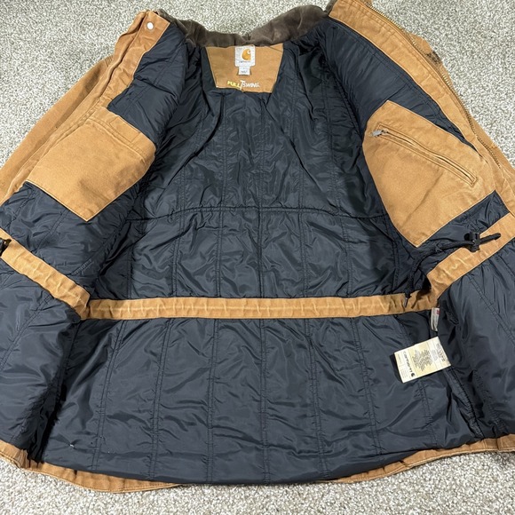 Vintage Distressed Carhartt Full Swing Jacket Super Faded Size Large Patchwork - Picture 8 of 16